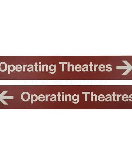 Red Signs Operating Theatres Priced Individually 